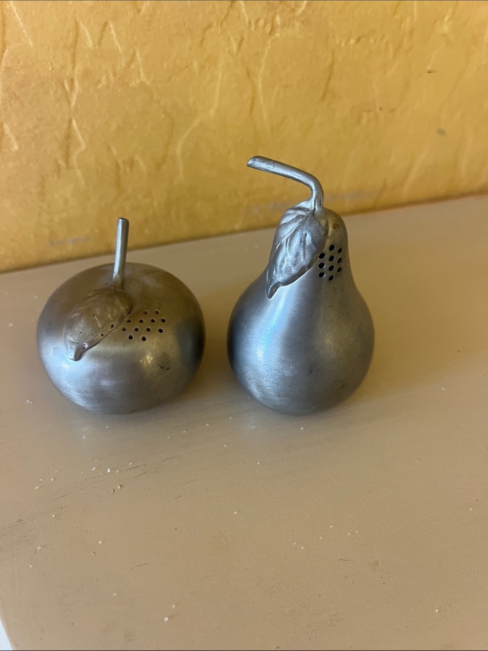 Metal Fruit Salt and Pepper